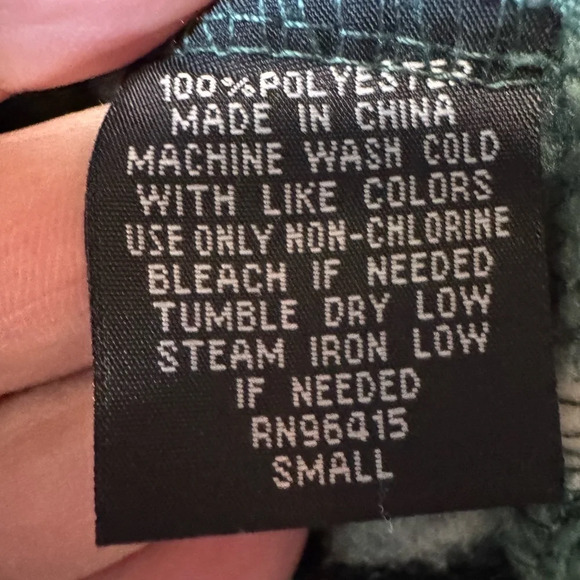 Massive Outdoors Fleece Long Sleeve Hooded Top Kangaroo Pocket Aztec Size Small - Picture 5 of 9